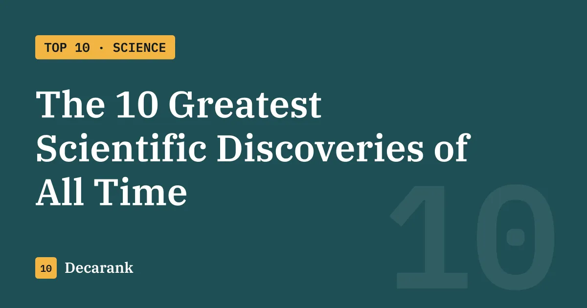 Ranking: The 10 Greatest Scientific Discoveries of All Time